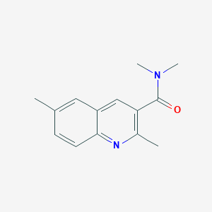 molecular formula C14H16N2O B7504658 N,N,2,6-tetramethylquinoline-3-carboxamide 