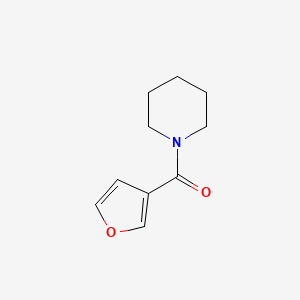 molecular formula C10H13NO2 B7504665 1-(3-Furanylcarbonyl)piperidine 