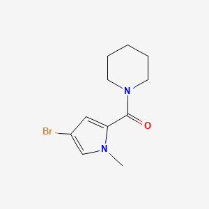 molecular formula C11H15BrN2O B7504679 (4-Bromo-1-methyl-1H-pyrrol-2-yl)(piperidin-1-yl)methanone 