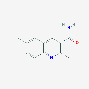 molecular formula C12H12N2O B7504695 2,6-Dimethylquinoline-3-carboxamide 