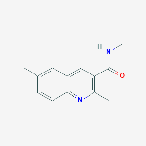 molecular formula C13H14N2O B7504721 N,2,6-trimethylquinoline-3-carboxamide 