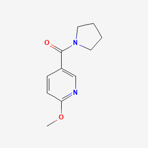 molecular formula C11H14N2O2 B7504746 (6-Methoxypyridin-3-yl)-pyrrolidin-1-ylmethanone 