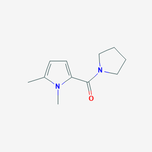 molecular formula C11H16N2O B7504771 (1,5-Dimethylpyrrol-2-yl)-pyrrolidin-1-ylmethanone 