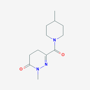 molecular formula C12H19N3O2 B7504785 2-Methyl-6-(4-methylpiperidine-1-carbonyl)-4,5-dihydropyridazin-3-one 