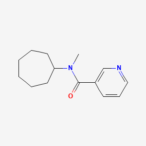 N-cycloheptyl-N-methylpyridine-3-carboxamide