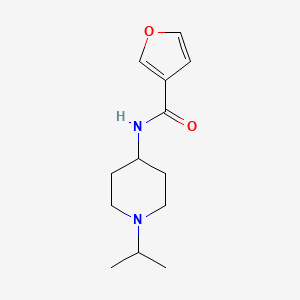 molecular formula C13H20N2O2 B7504867 N-(1-propan-2-ylpiperidin-4-yl)furan-3-carboxamide 