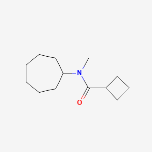 molecular formula C13H23NO B7504897 N-cycloheptyl-N-methylcyclobutanecarboxamide 
