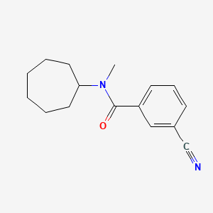 3-cyano-N-cycloheptyl-N-methylbenzamide