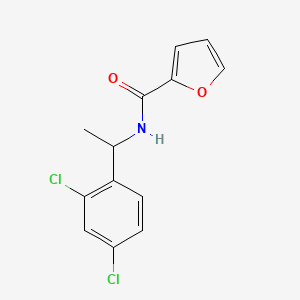 molecular formula C13H11Cl2NO2 B7504925 N-[1-(2,4-dichlorophenyl)ethyl]furan-2-carboxamide 