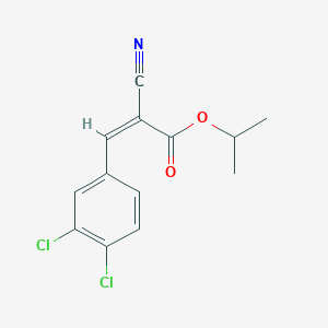 molecular formula C13H11Cl2NO2 B7504962 propan-2-yl (2Z)-2-cyano-3-(3,4-dichlorophenyl)prop-2-enoate 