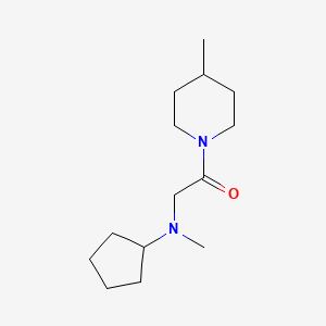 2-[Cyclopentyl(methyl)amino]-1-(4-methylpiperidin-1-yl)ethanone