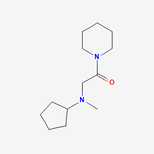 molecular formula C13H24N2O B7505000 2-[Cyclopentyl(methyl)amino]-1-piperidin-1-ylethanone 
