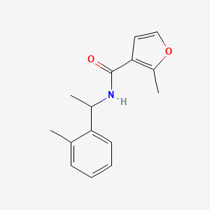molecular formula C15H17NO2 B7505224 2-methyl-N-[1-(2-methylphenyl)ethyl]furan-3-carboxamide 