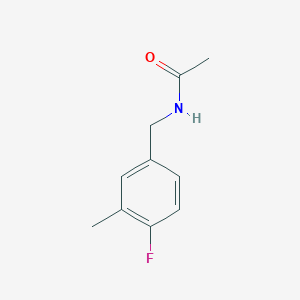 molecular formula C10H12FNO B7505363 N-[(4-fluoro-3-methylphenyl)methyl]acetamide 