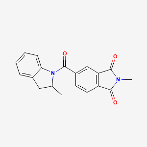 2-Methyl-5-(2-methyl-2,3-dihydroindole-1-carbonyl)isoindole-1,3-dione