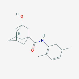 molecular formula C19H25NO2 B7505408 N-(2,5-dimethylphenyl)-3-hydroxyadamantane-1-carboxamide 
