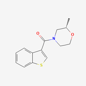 molecular formula C14H15NO2S B7505412 1-benzothiophen-3-yl-[(2S)-2-methylmorpholin-4-yl]methanone 
