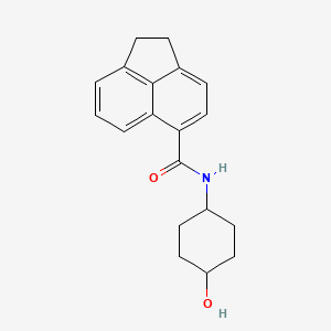 molecular formula C19H21NO2 B7505438 N-(4-hydroxycyclohexyl)-1,2-dihydroacenaphthylene-5-carboxamide 