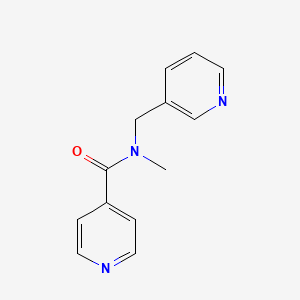 molecular formula C13H13N3O B7505462 N-methyl-N-(pyridin-3-ylmethyl)pyridine-4-carboxamide 