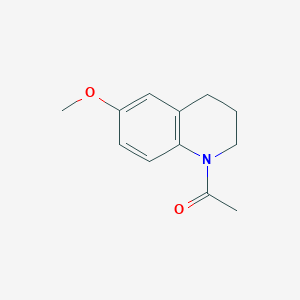 molecular formula C12H15NO2 B7505483 1-Acetyl-6-(methyloxy)-1,2,3,4-tetrahydroquinoline 