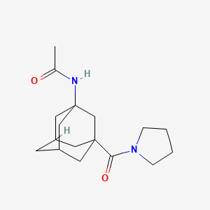 molecular formula C17H26N2O2 B7505542 N-[3-(pyrrolidine-1-carbonyl)-1-adamantyl]acetamide 