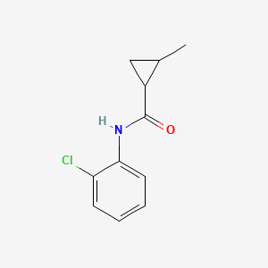 molecular formula C11H12ClNO B7505560 N-(2-chlorophenyl)-2-methylcyclopropane-1-carboxamide 