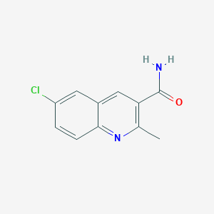 molecular formula C11H9ClN2O B7505581 6-Chloro-2-methylquinoline-3-carboxamide 