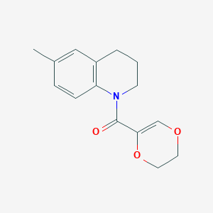 molecular formula C15H17NO3 B7505595 2,3-dihydro-1,4-dioxin-5-yl-(6-methyl-3,4-dihydro-2H-quinolin-1-yl)methanone 