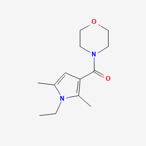 molecular formula C13H20N2O2 B7505600 (1-Ethyl-2,5-dimethylpyrrol-3-yl)-morpholin-4-ylmethanone 