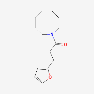 molecular formula C14H21NO2 B7505609 1-(Azocan-1-yl)-3-(furan-2-yl)propan-1-one 