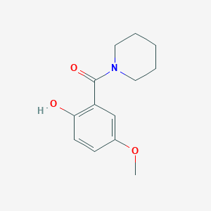 molecular formula C13H17NO3 B7505620 (2-Hydroxy-5-methoxyphenyl)-piperidin-1-ylmethanone 