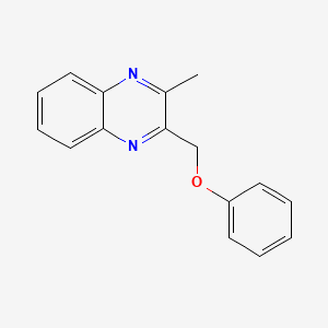 molecular formula C16H14N2O B7505631 2-(Phenoxymethyl)-3-methylquinoxaline 