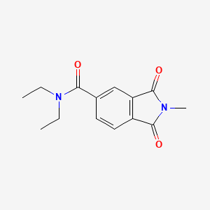 molecular formula C14H16N2O3 B7505645 N,N-diethyl-2-methyl-1,3-dioxoisoindole-5-carboxamide 