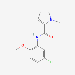 molecular formula C13H13ClN2O2 B7505650 N-(5-chloro-2-methoxyphenyl)-1-methylpyrrole-2-carboxamide 