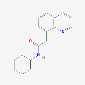 molecular formula C17H20N2O B7505737 N-cyclohexyl-2-quinolin-8-ylacetamide 