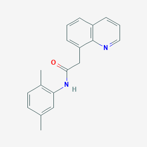 molecular formula C19H18N2O B7505748 N-(2,5-dimethylphenyl)-2-quinolin-8-ylacetamide 