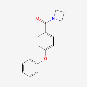 molecular formula C16H15NO2 B7505763 Azetidin-1-yl-(4-phenoxyphenyl)methanone 