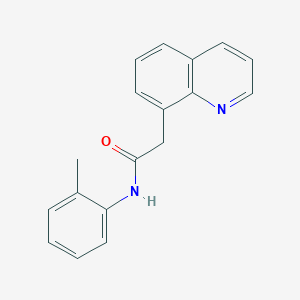 molecular formula C18H16N2O B7505764 N-(2-methylphenyl)-2-quinolin-8-ylacetamide 