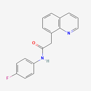 N-(4-fluorophenyl)-2-quinolin-8-ylacetamide