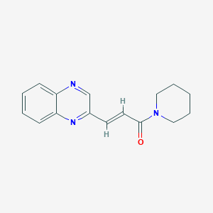 molecular formula C16H17N3O B7505805 (E)-1-piperidin-1-yl-3-quinoxalin-2-ylprop-2-en-1-one 