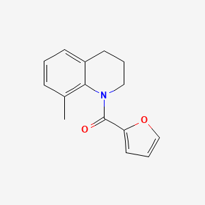 molecular formula C15H15NO2 B7505833 furan-2-yl-(8-methyl-3,4-dihydro-2H-quinolin-1-yl)methanone 