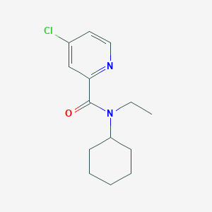 molecular formula C14H19ClN2O B7505837 4-chloro-N-cyclohexyl-N-ethylpyridine-2-carboxamide 