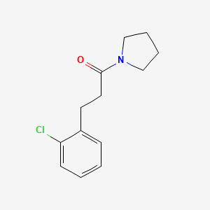 molecular formula C13H16ClNO B7505840 3-(2-Chlorophenyl)-1-pyrrolidin-1-ylpropan-1-one 