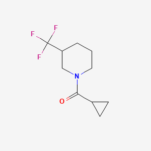 molecular formula C10H14F3NO B7505847 Cyclopropyl-[3-(trifluoromethyl)piperidin-1-yl]methanone 
