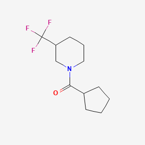 molecular formula C12H18F3NO B7505852 Cyclopentyl-[3-(trifluoromethyl)piperidin-1-yl]methanone 