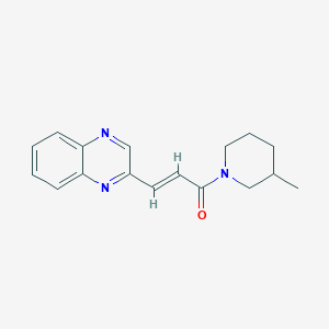 molecular formula C17H19N3O B7505890 (E)-1-(3-methylpiperidin-1-yl)-3-quinoxalin-2-ylprop-2-en-1-one 