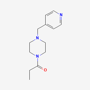 1-[4-(Pyridin-4-ylmethyl)piperazin-1-yl]propan-1-one