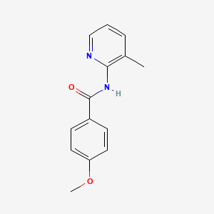 molecular formula C14H14N2O2 B7505922 4-methoxy-N-(3-methylpyridin-2-yl)benzamide 