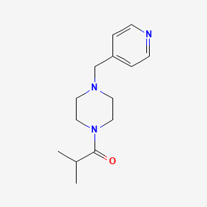 2-Methyl-1-[4-(pyridin-4-ylmethyl)piperazin-1-yl]propan-1-one