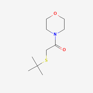 molecular formula C10H19NO2S B7505930 2-Tert-butylsulfanyl-1-morpholin-4-ylethanone 